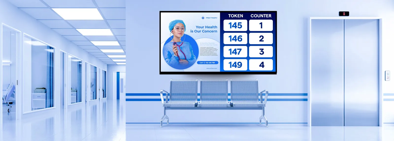 Token Displays & Queue Management System